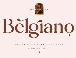 Belgiano Serif font