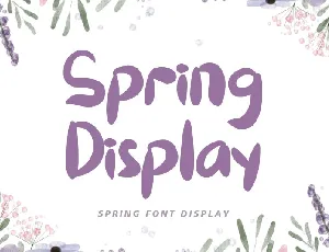 Spring Display font