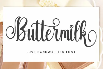 Buttermilk Typeface font