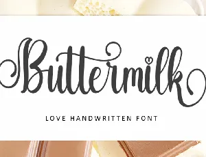 Buttermilk Typeface font