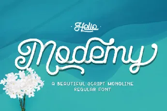 Modemy font