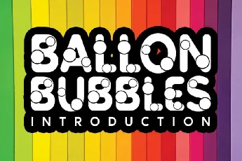 Ballon Bubbles Display font