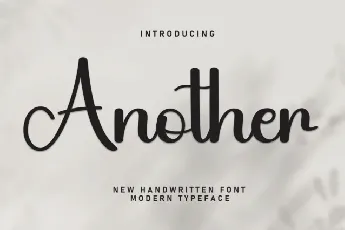 Another Script Typeface font