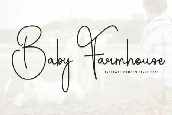 Baby Farmhouse Script font