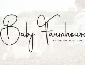 Baby Farmhouse Script font