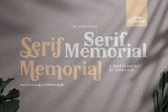 Serif Memorial Serif font