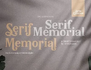 Serif Memorial Serif font