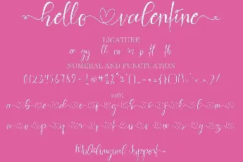 Hello Valentine font