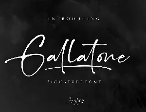 Gallatone Signature Free font