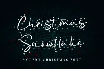 Christmas Snowflake - Personal font