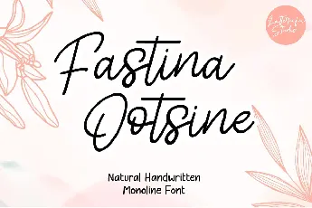 Fastina Ootsine - Personal Use font