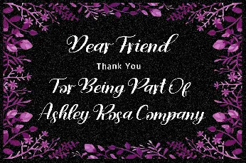 Ashley Rosa font