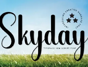 Skyday Script font