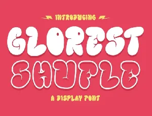 Glorest Shufle font