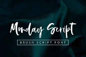 Monday Script Typeface font