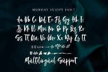 Monday Script Typeface font