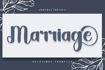 Marriage font