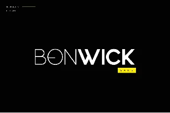 Bonwick Typeface font