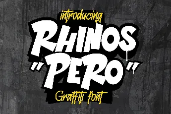 Rhinos Pero font