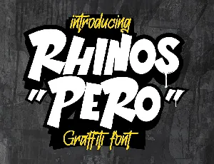 Rhinos Pero font