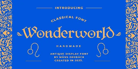 Wonderworld font