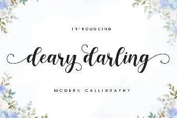 Deary Darling font