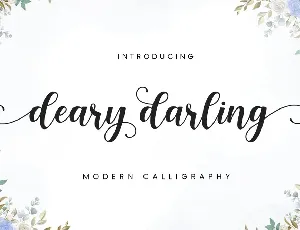 Deary Darling font