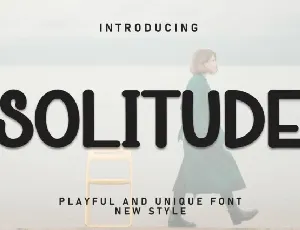 Solitude Display font