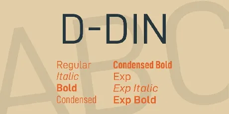 D-DIN Family font