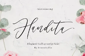 Handita Calligraphy font