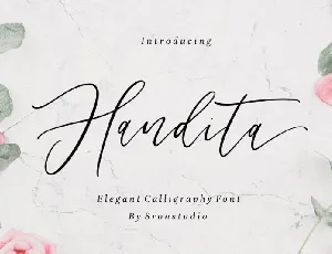 Handita Calligraphy font