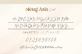 Neug Asia Demo font