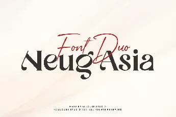 Neug Asia Demo font