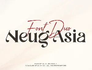 Neug Asia Demo font