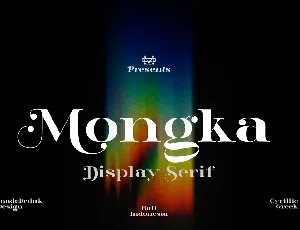 Mongka Demo font