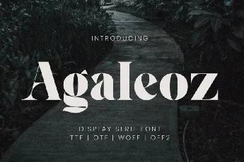 Agaleoz Serif font