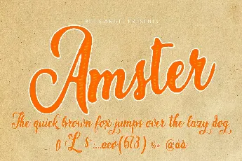 Amster font