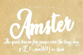 Amster font