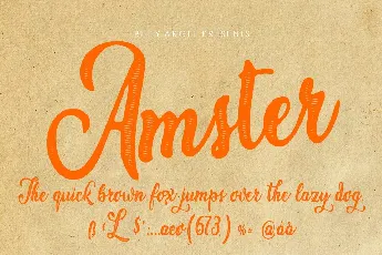 Amster font