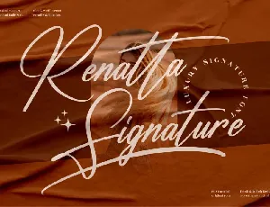 Renatta Signature font