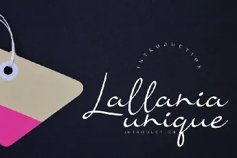 Lallania Handwritten font