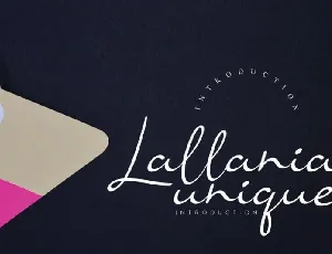 Lallania Handwritten font