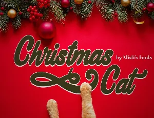 Christmas Cat font