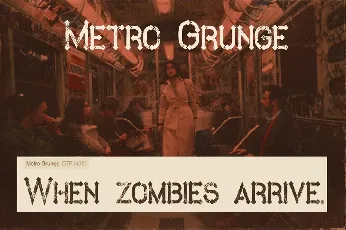 Metro Grunge font