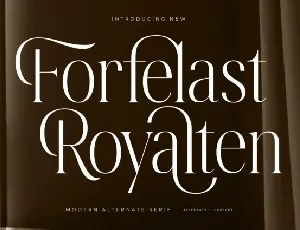 Forfelast Royalten font