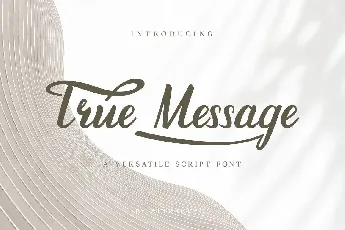 True Message font