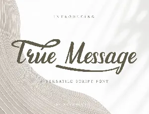 True Message font