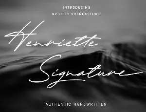 Henriette Signature Script font