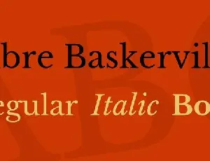 Libre Baskerville Family font