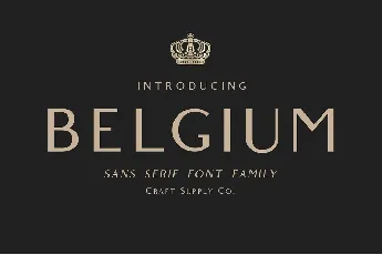 Belgium Family font